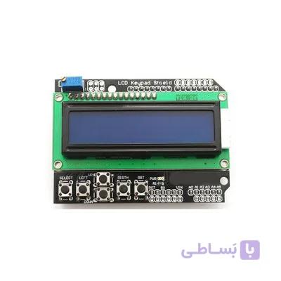 شیلد LCD کاراکتری 2×16 آردوینو با کیپد — تصویر 1