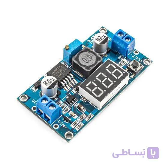 ماژول تغذیه کاهنده LM2596 همراه با نمایشگر — تصویر 1