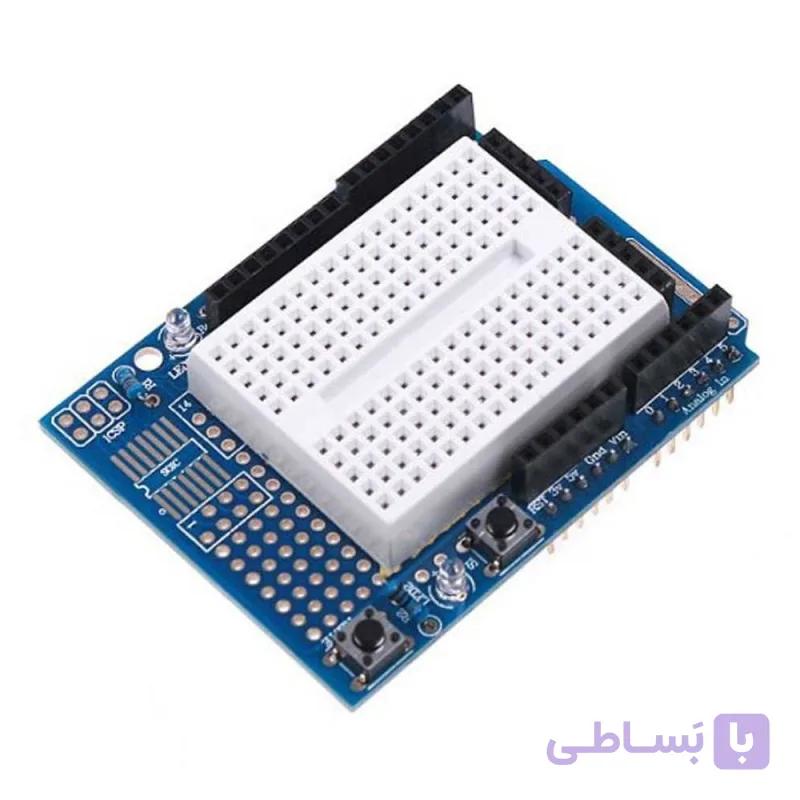 شیلد پروتوتایپ برد آردوینو Uno همراه با Bread Board — تصویر 1