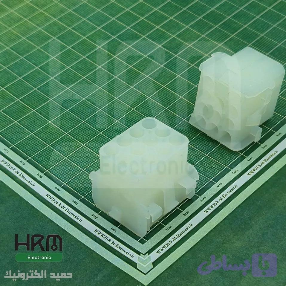 کانکتور (L6. 3) CF مادگی 12 پین (4*3) 6.35mm