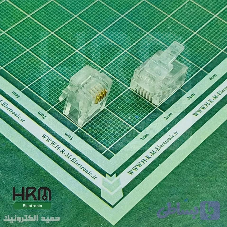 سوکت شبکه RJ 11 نر 4پین 6P4C