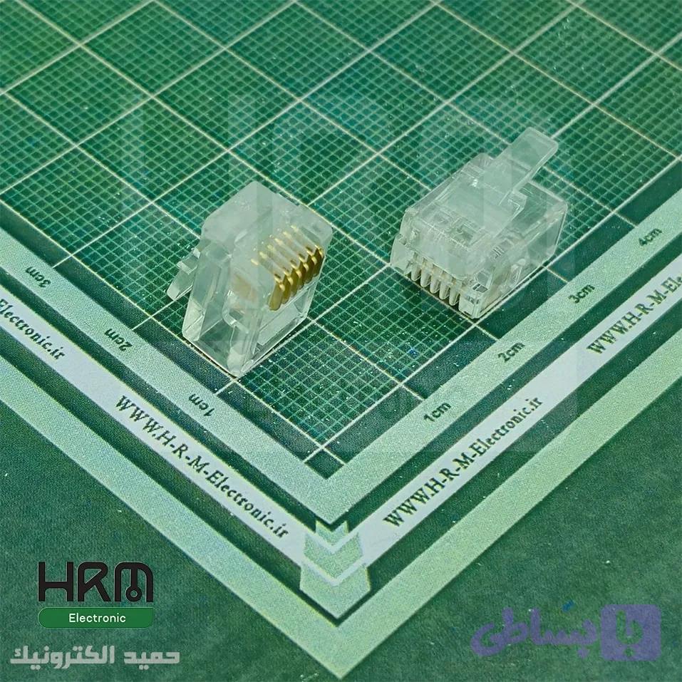 سوکت شبکه RJ 11 نر 6پین 6P6C