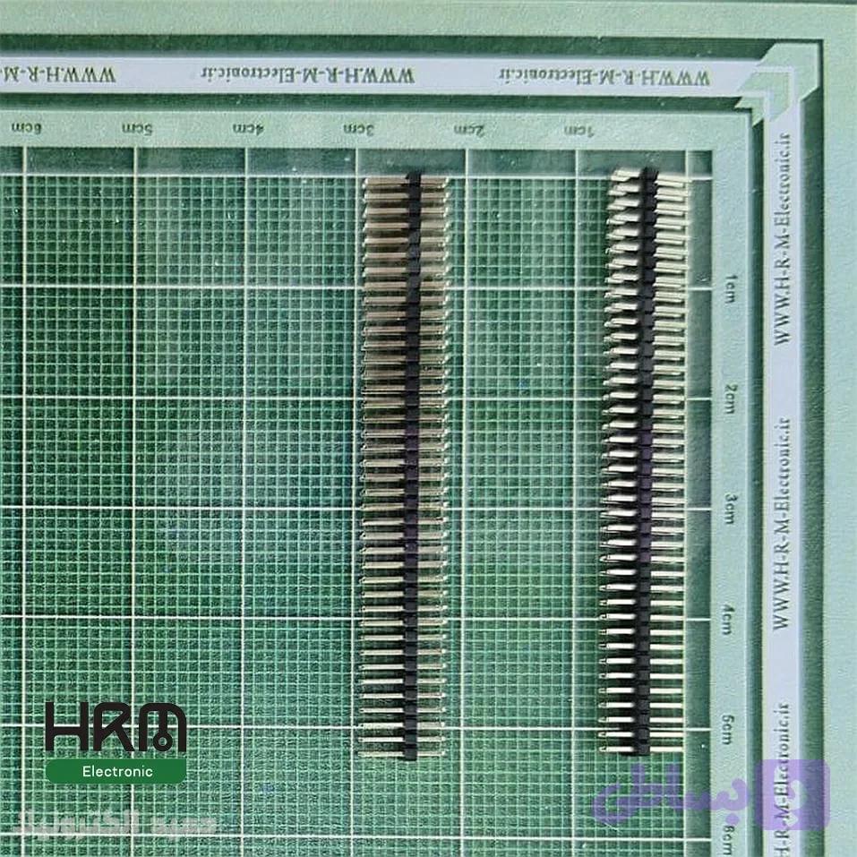 پین‌هدر نری 40*2 پین صاف (1.27mm)
