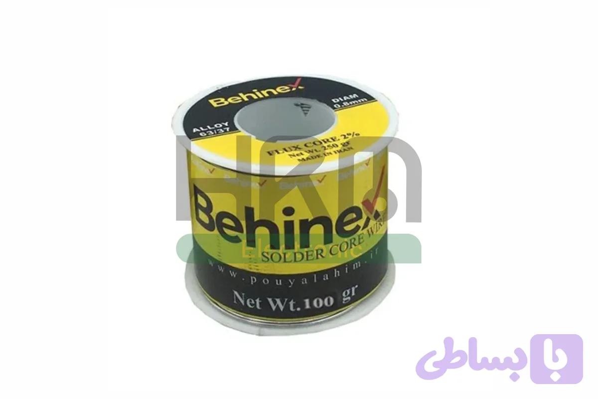 سیم قلع 0.8mm بهینکس 100gr