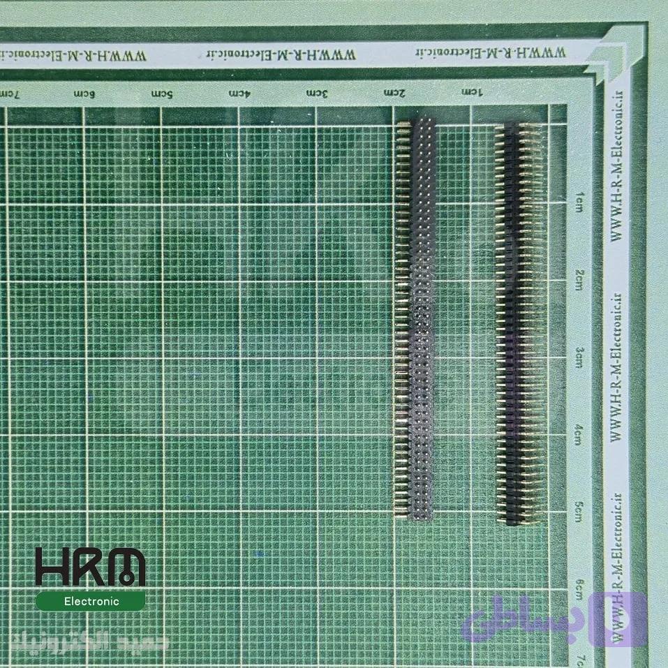 پین‌هدر نری 50*2 پین رایت انگل (1mm)