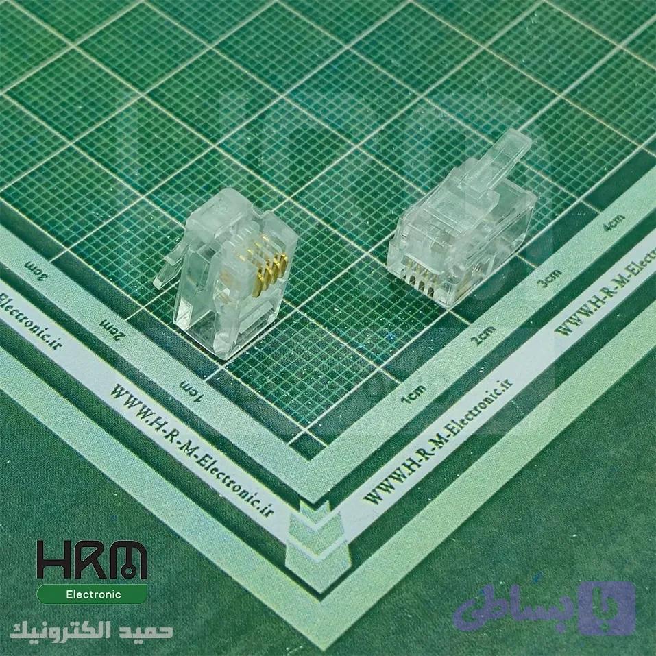 سوکت شبکه RJ 11 نر 4پین 4P4C