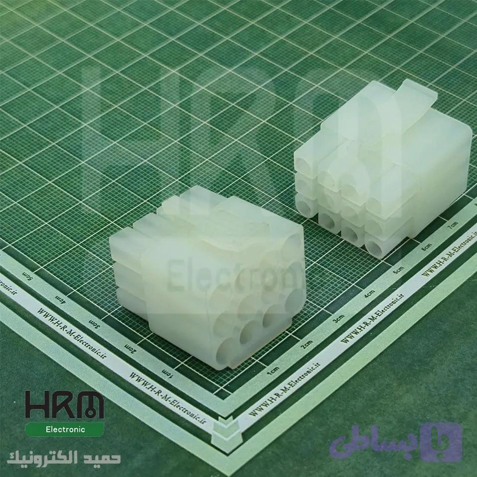 کانکتور L6. 2 مادگی 12 پین (4*3) 6.2mm