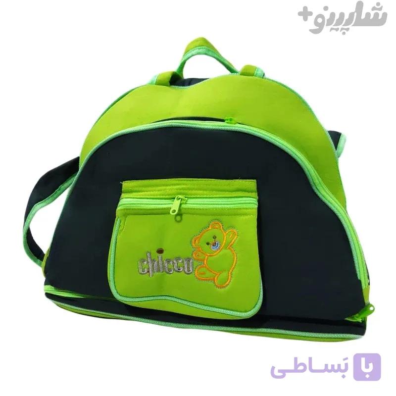 ساک لوازم کودک و نوزاد مدل خرس مهربان – سبز — تصویر 1