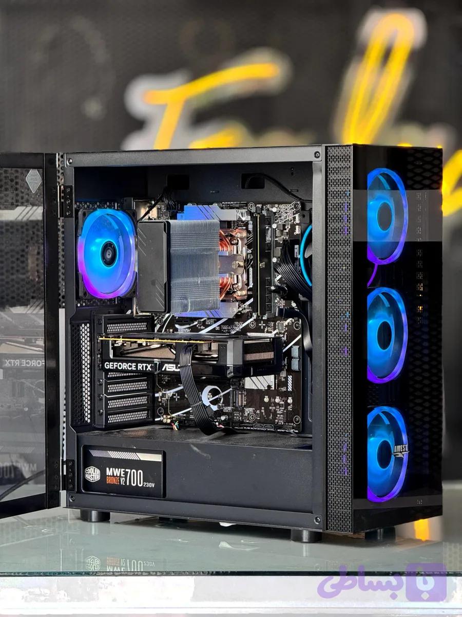 کیس گیمینگ حرفه ای کارکرده Core i5-14400F|MB ASUS | RAM 32GB | exolap