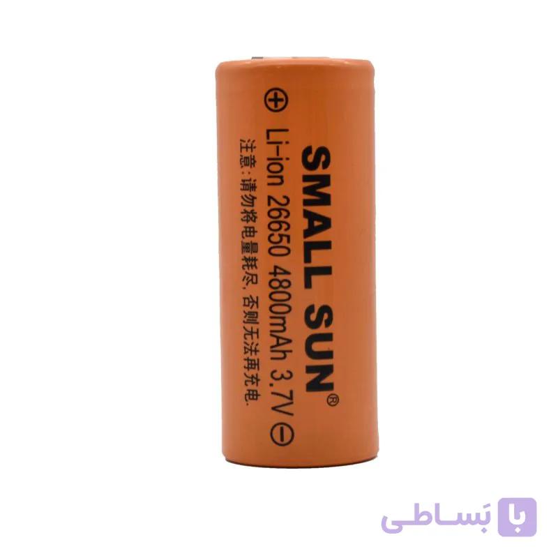 باتری لیتیوم-یون قابل شارژ اسمال سان کد cmp-26650 ظرفیت 4800 میلی آمپرساعت