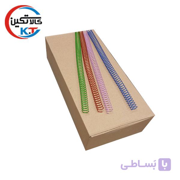 فنر مارپیچ رنگی سایز 14 فلزی (110 ورق) 120 عددی