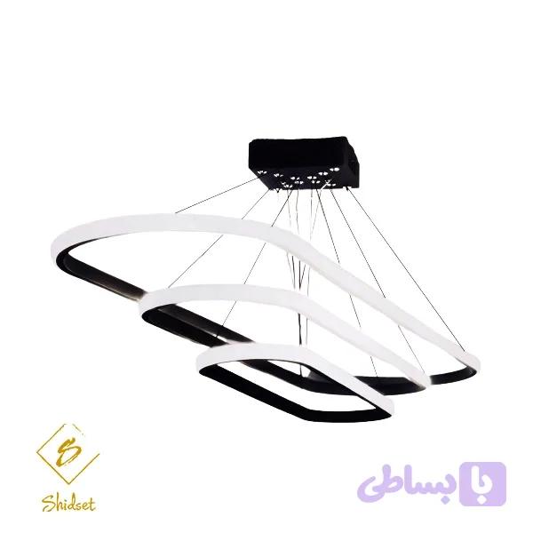 لوستر مدرن بیضی 3 لاین