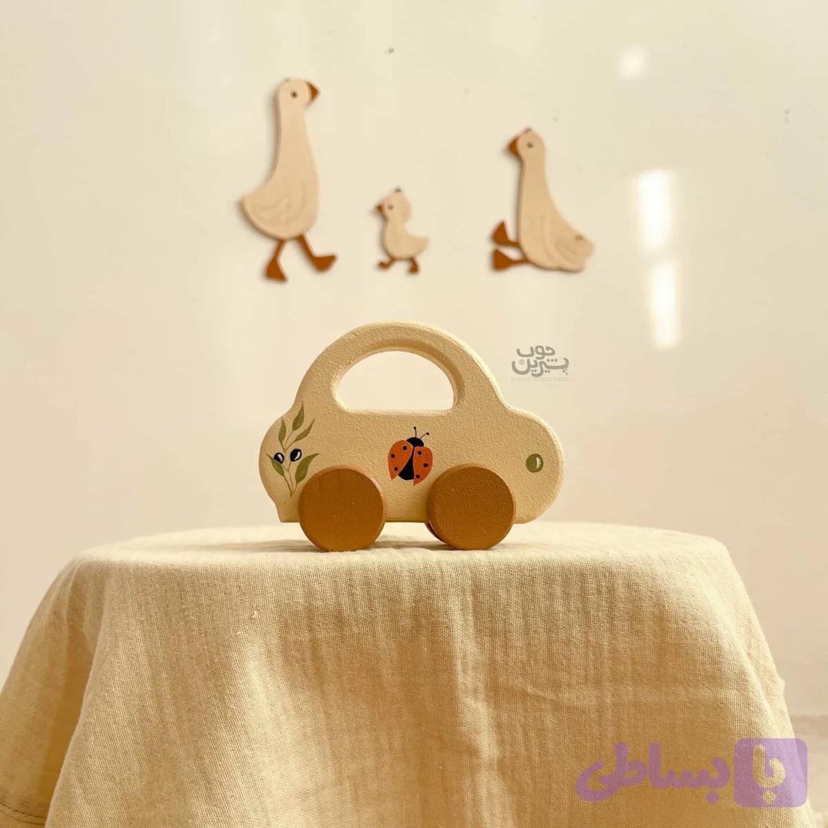 ماشین چوبی طرح کفشدوزک
