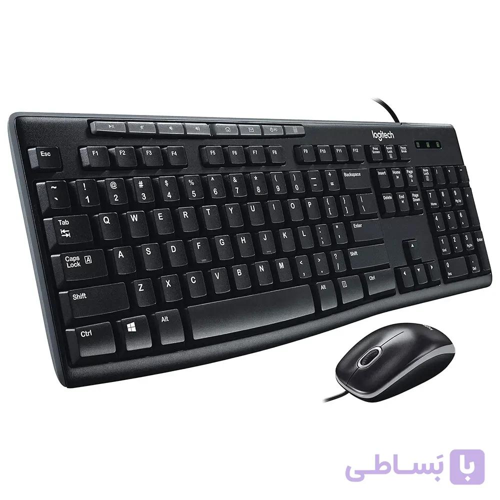 کیبورد و ماوس باسیم لاجیتک MK200 USB — تصویر 1