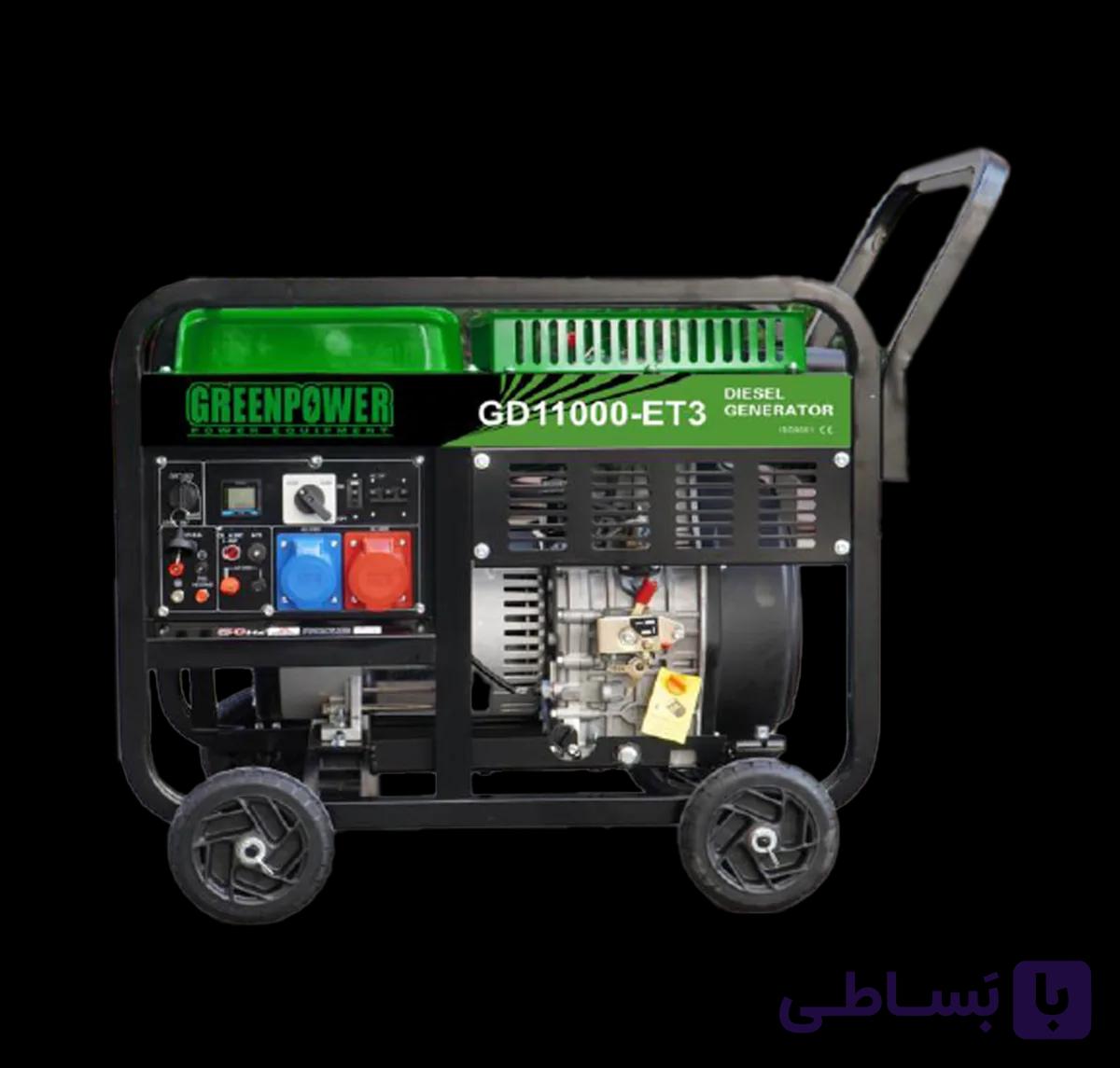 موتور برق دیزلی مدل GD11000-ET3
