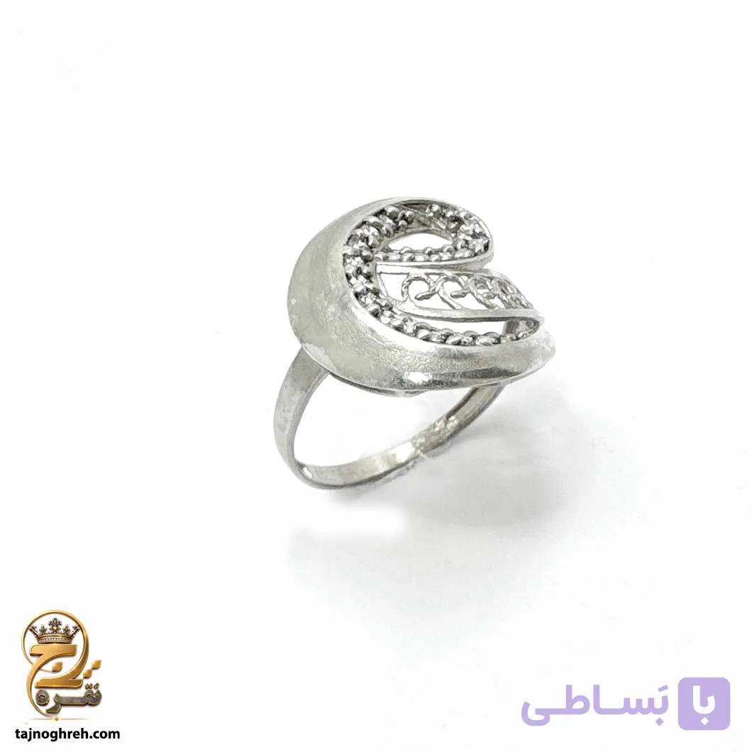 انگشتر نقره زنانه طرح فانتزی سبک مدل RSW F84 — تصویر 1