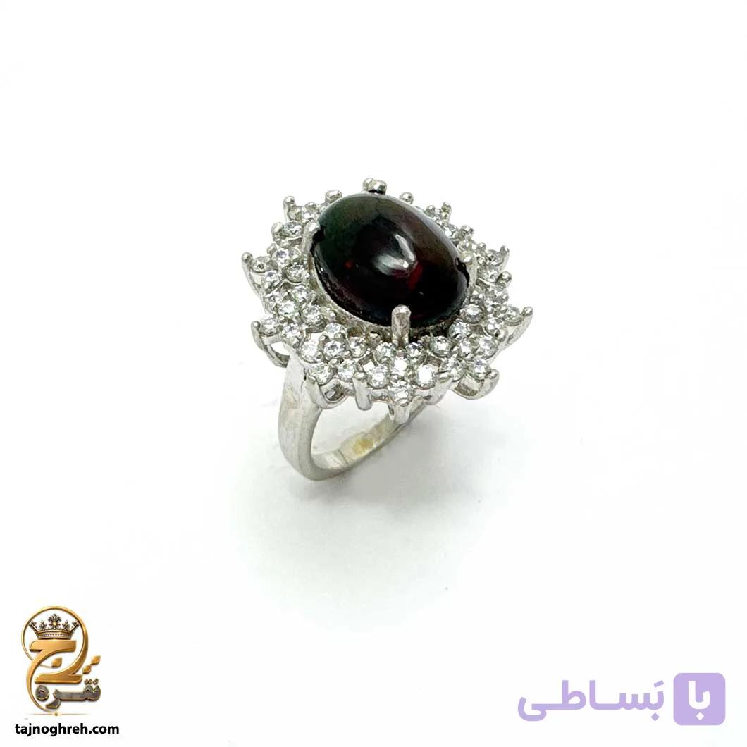 انگشتر نقره زنانه با سنگ اوپال مدل RSW F89 — تصویر 1