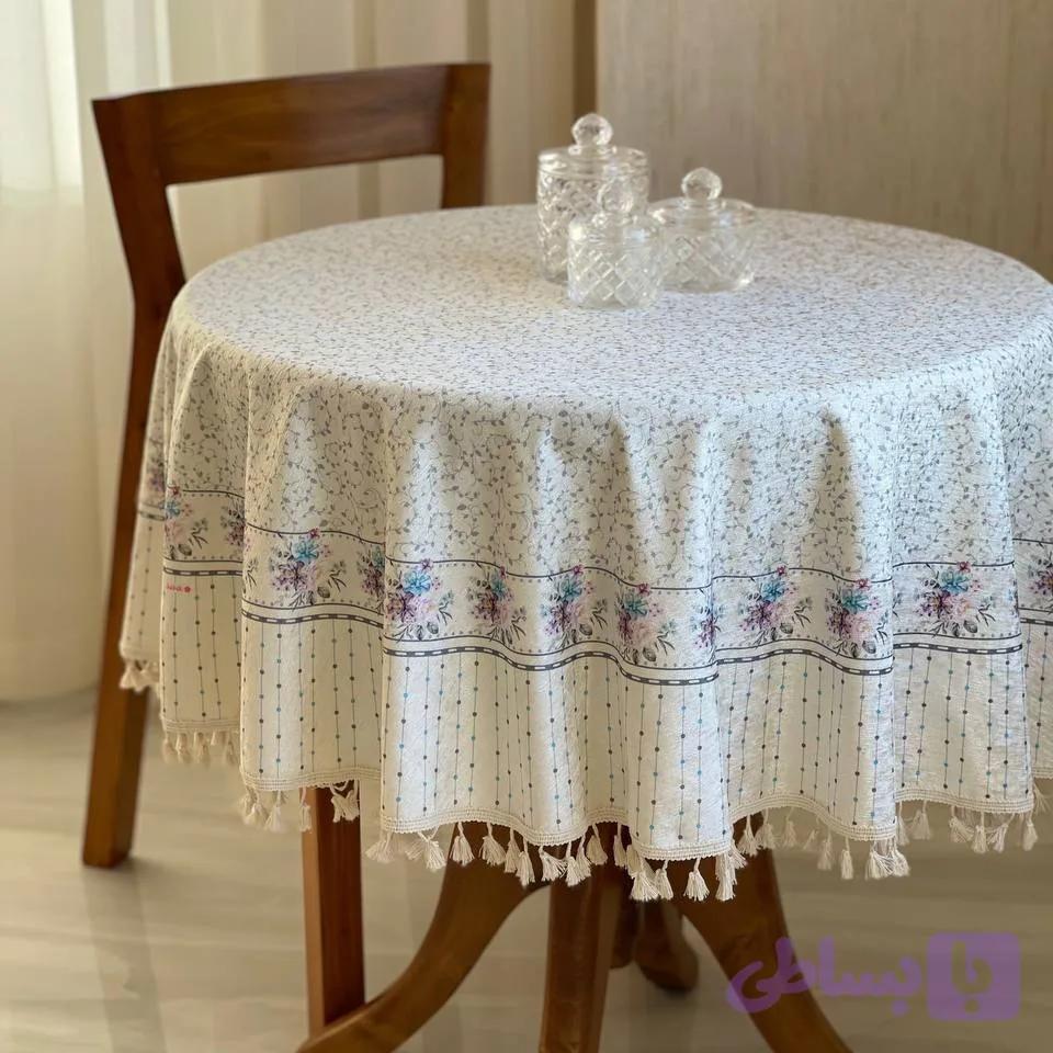 رومیزی گرد ضد لک کد 88 — تصویر 1