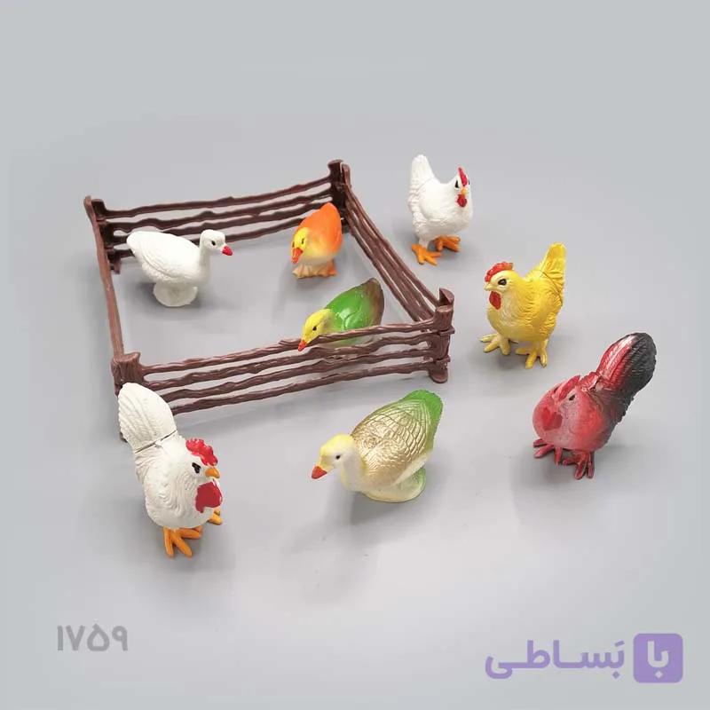 ست فیگور پرندگان مزرعه ۸ عددی (حیوانات اهلی) — تصویر 1