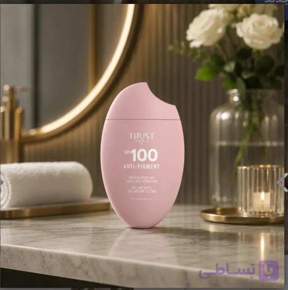 کرم ضدآفتاب بیرنگ SPF100 تراست اسمارت