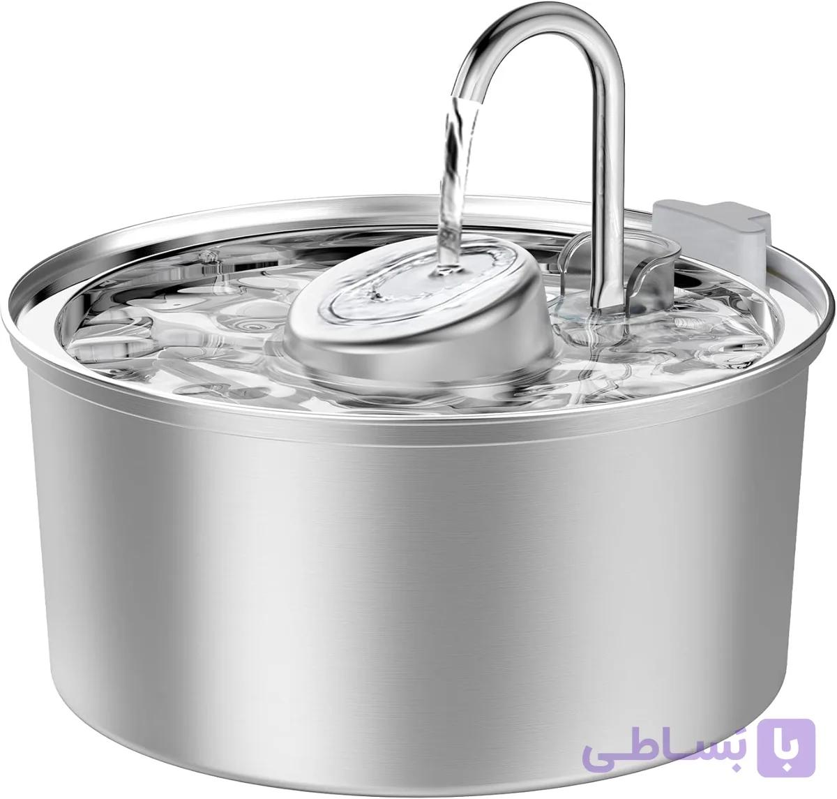 آبخوری اتوماتیک سگ و گربه برند KOOGMOON مدل sus 304 - 3L 108 OZ