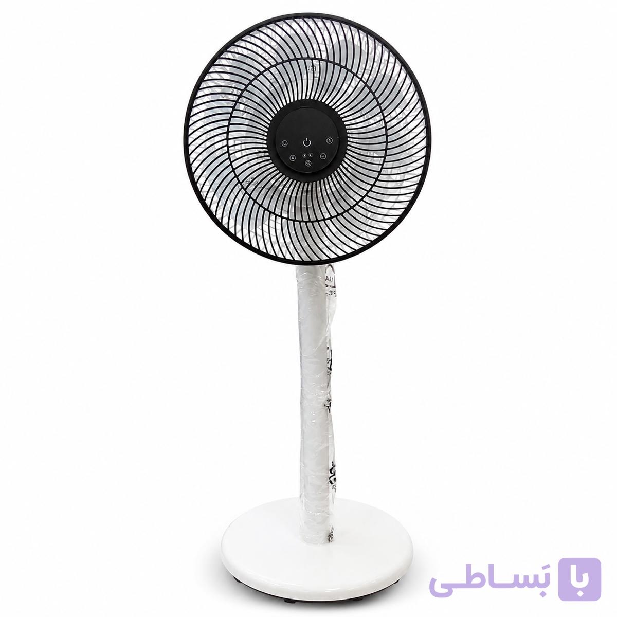 پنکه شارژی ۱۲ اینچی شروین با پایه بلند — تصویر 1