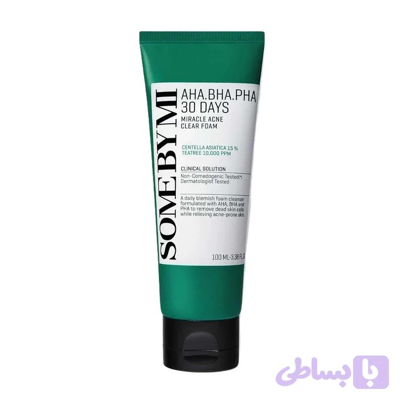 فوم شستشوی صورت سام بای می مدل Miracle Acne مناسب انواع پوست حجم 100 میلی لیتر | گالری لیرانا