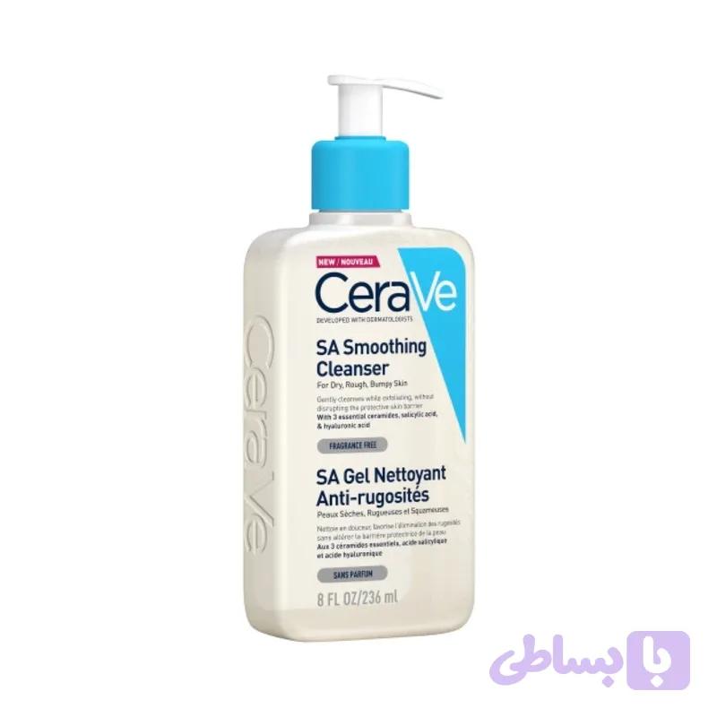 ژل شستشوی صورت سراوی مدل SA Smoothing حجم 236 میلی‌لیتر | گالری لیرانا
