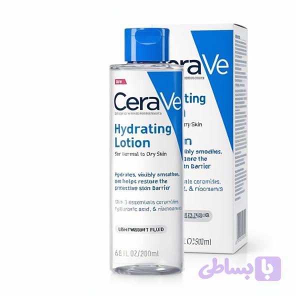 لوسیون پاک‌کننده آرایش صورت سراوی مدل Hydrating مناسب برای انواع پوست حجم 200 میلی‌لیتر | گالری لیرانا