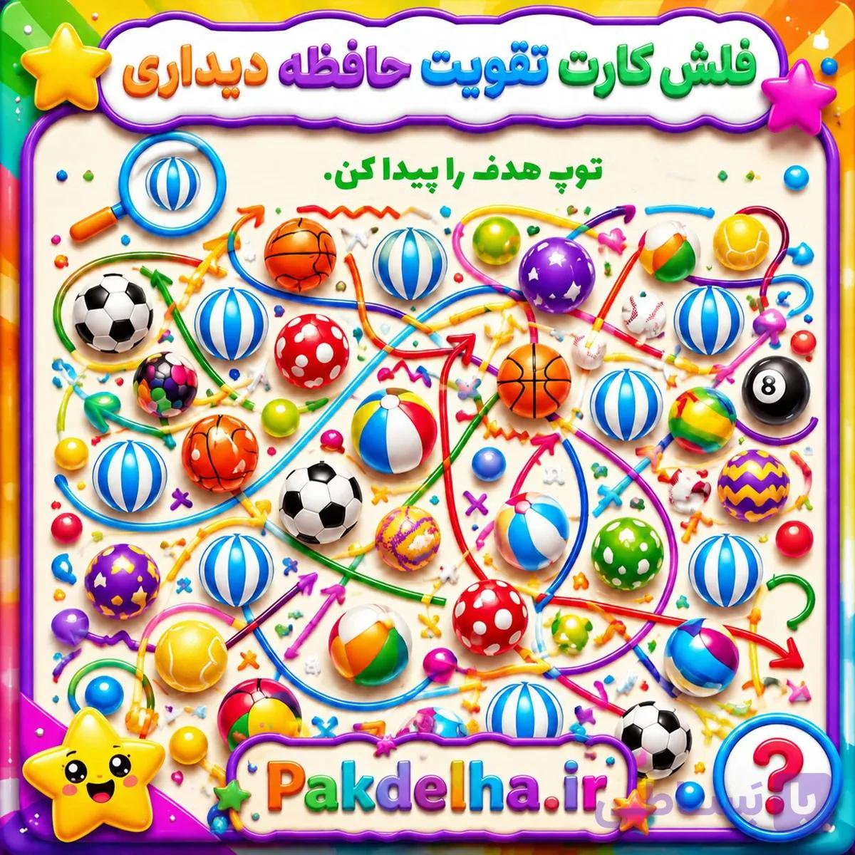 فلش کارت تقویت حافظه دیداری — تصویر 1