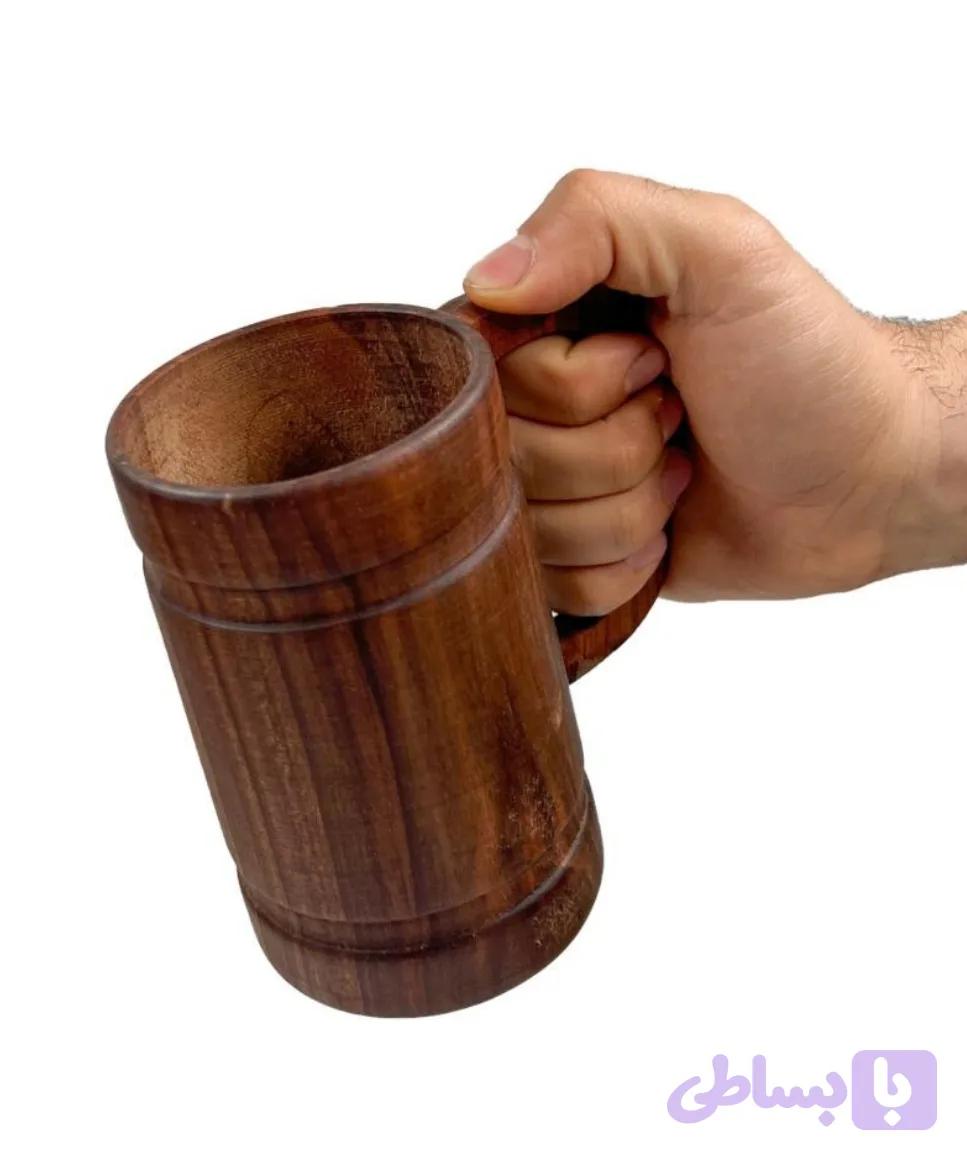 ماگ چوبی کهن پیکره