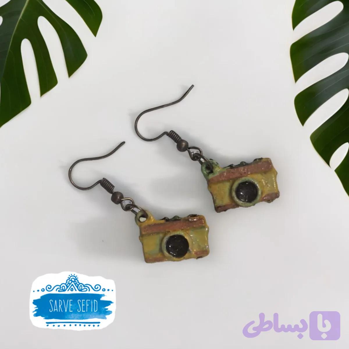 گوشواره طرح دوربین
