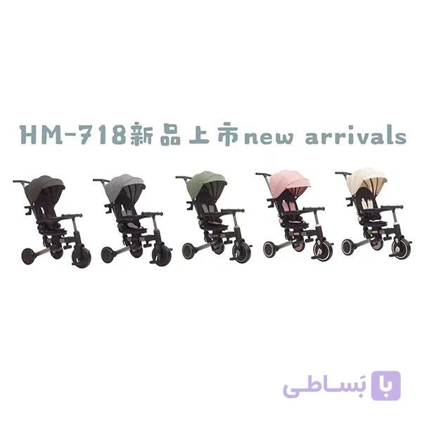 سه چرخه ودوچرخه تعادلی کودک هفت کاره پارادایس کد HM-718 — تصویر 1