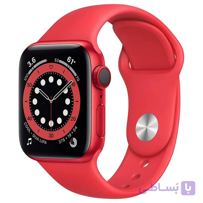 ساعت هوشمند اپل واچ سری 6 مدل 40mm Aluminum Case with Sport silicone Band