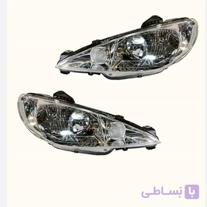 چراغ جــلو پژو 206 برند مدرن چپ و راست