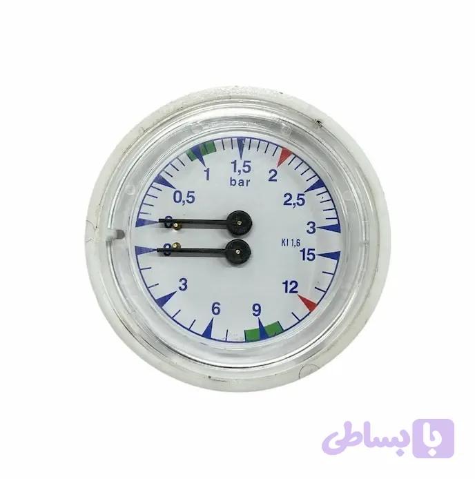 مانومتر دو عقربه‌ای سن مارکو فشار آب و بخار | San Marco Dual Pressure Gauge