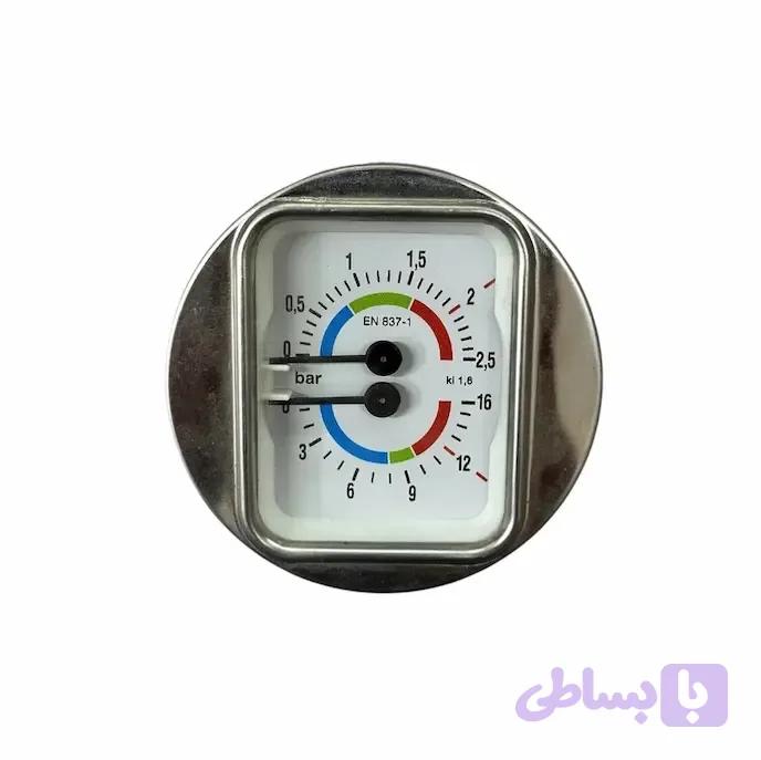 مانومتر سیمونلی دو عقربه‌ای فشار آب و فشار گاز | Nuova Simonelli Dual Pressure Gauge