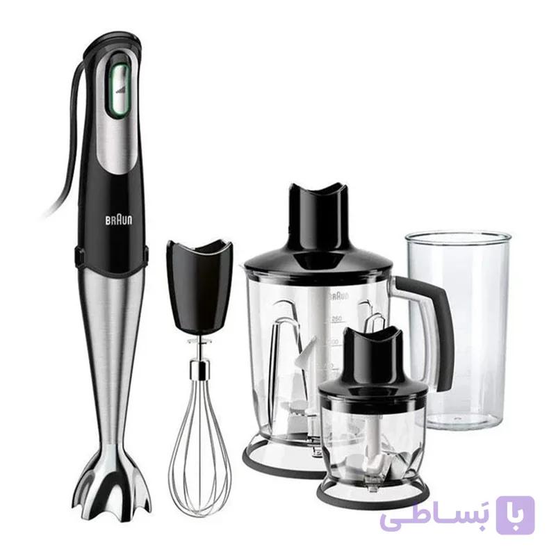 گوشت کوب برقی براون MQ7045X ظرفیت ۰.۳۵ لیتر چند کاره 1000وات BRAUN — تصویر 1