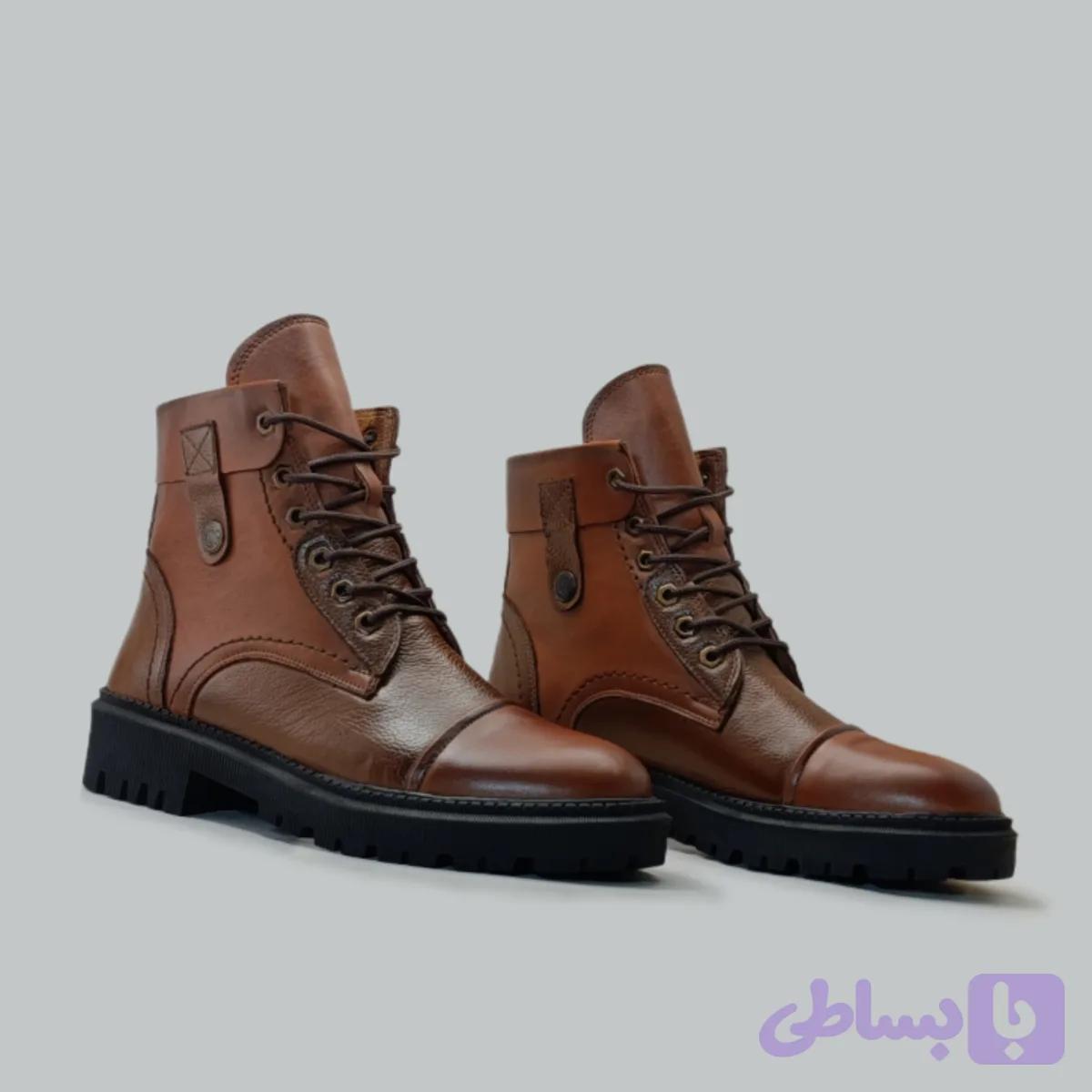 بوت مردانه برشکا چرم طبیعی si225