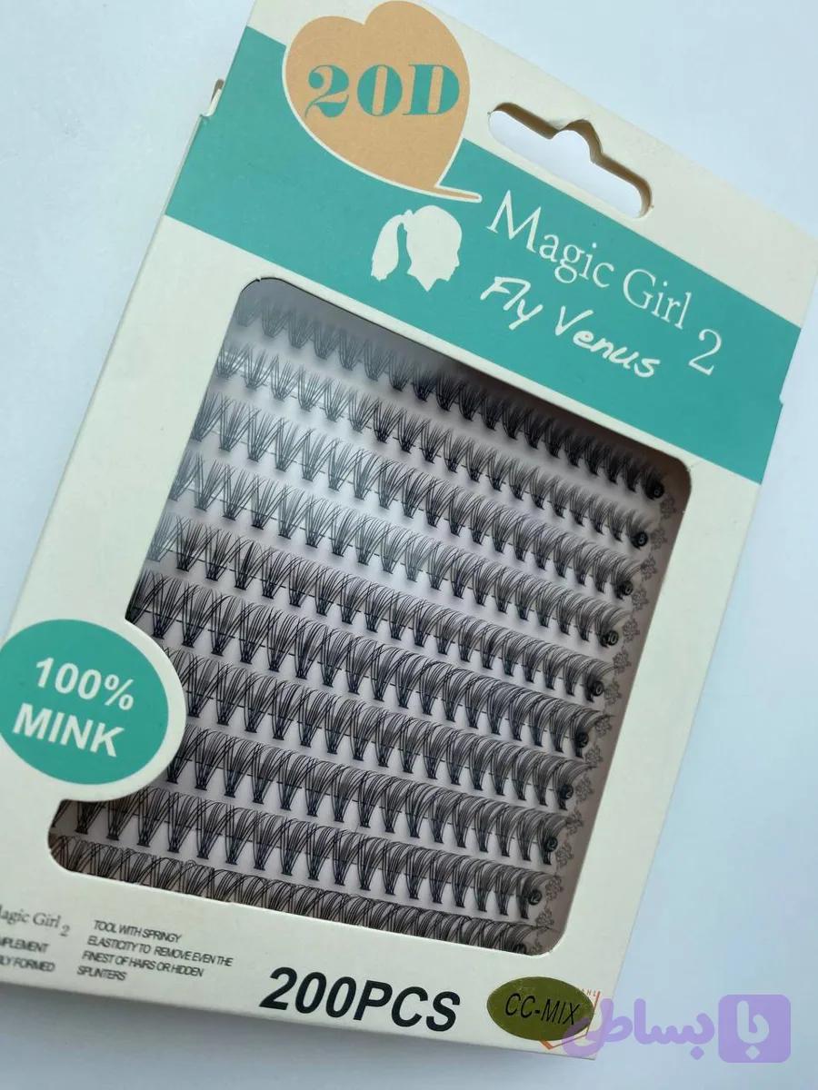 مژه 10 ردیف بوته ای 20D مجیک گرل فر CC ( میکس ) — تصویر 1