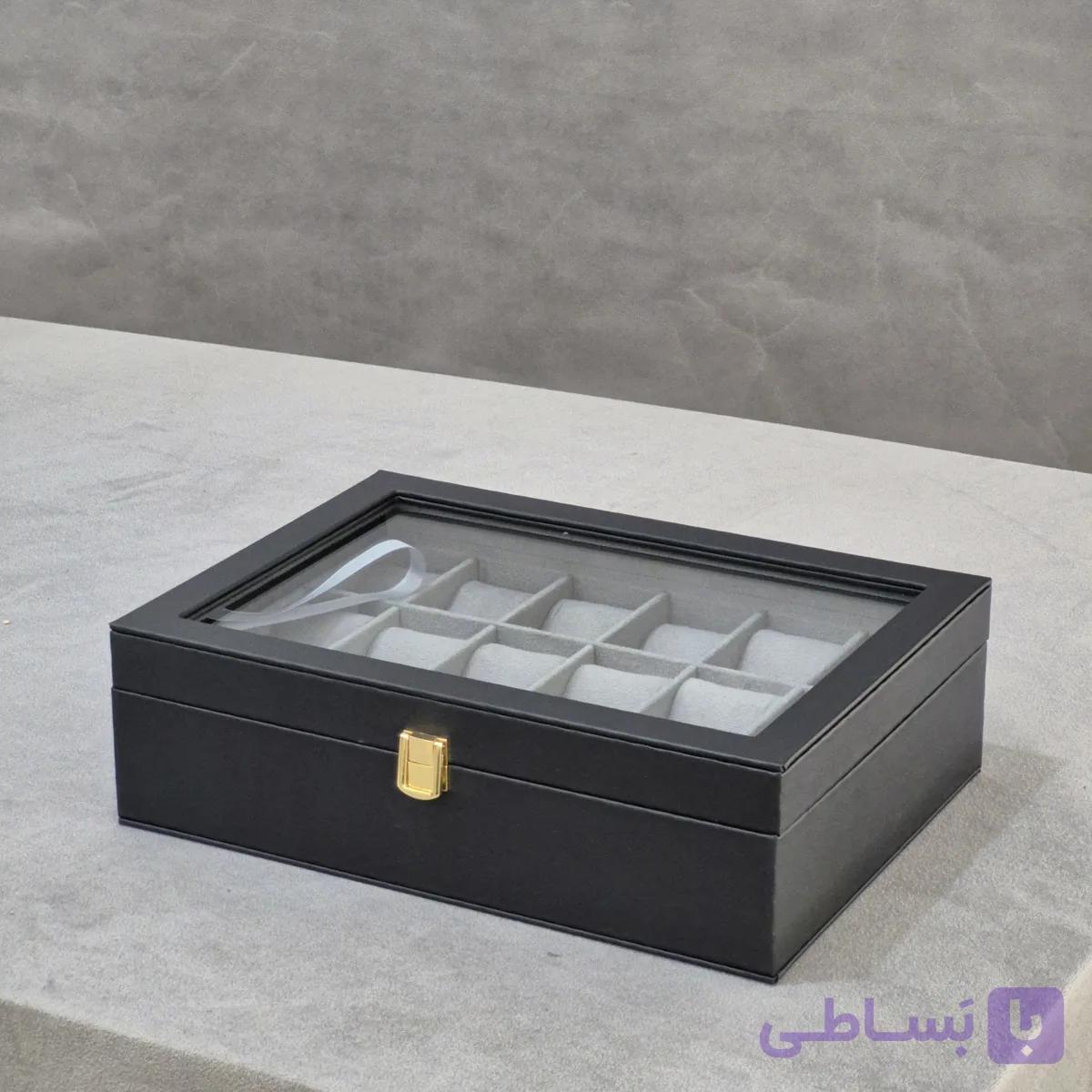 جعبه ساعت ۱۸ خانه چرمی — تصویر 1