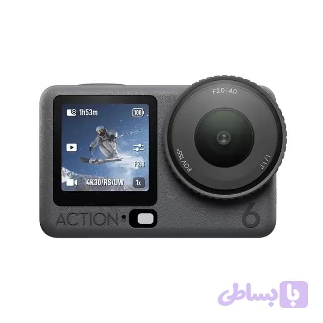 دوربین اکشن ورزشی DJI Osmo Action 6 Standard Combo با فیلم برداری 8K، دیافراگم متغیر و بدنه ضد آب