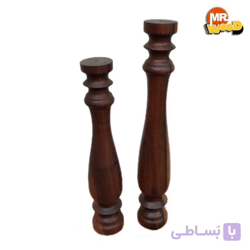 جاشمعی رومیزی جدید چوب گردو