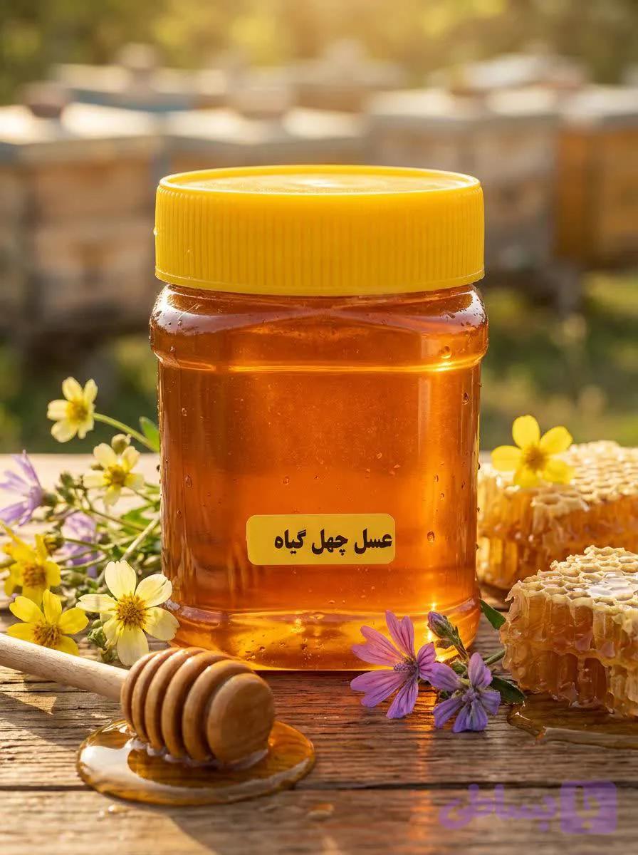 عسل چهل گیاه (نیم کیلویی)