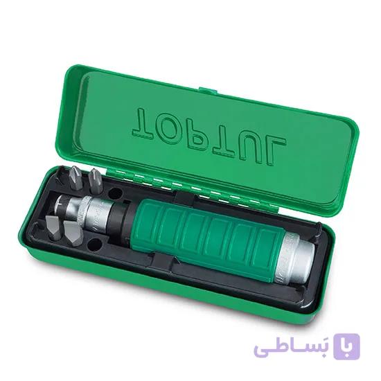 سری پیچ‌گوشتی 1/2تقه‌ای 6پارچه تاپتول تایوان شناسه محصول: GAAD0602