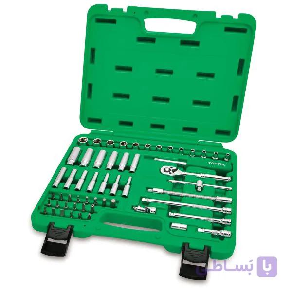 جعبه بکس 55 پارچه 6 پر 1/4 کارگاهی تاپتول شناسه محصول: GCAI5501