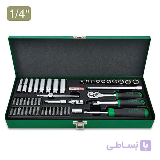 جعبه بکس 6 پر 1/4 و بیت 50 پارچه تاپتول تایوان شناسه محصول: GCAD5005