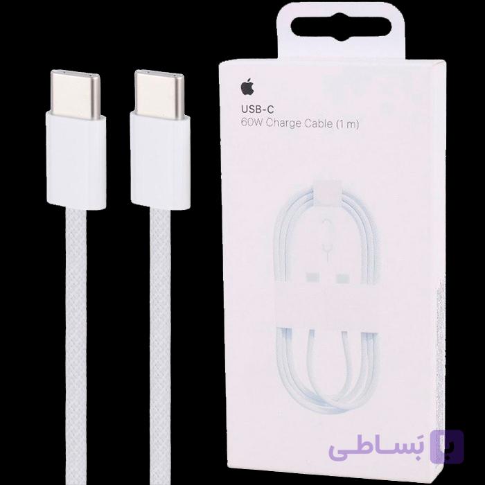 کابل USB-C اپل مدل 60W-C طول 1 متر به همراه سوزن سیمکارت