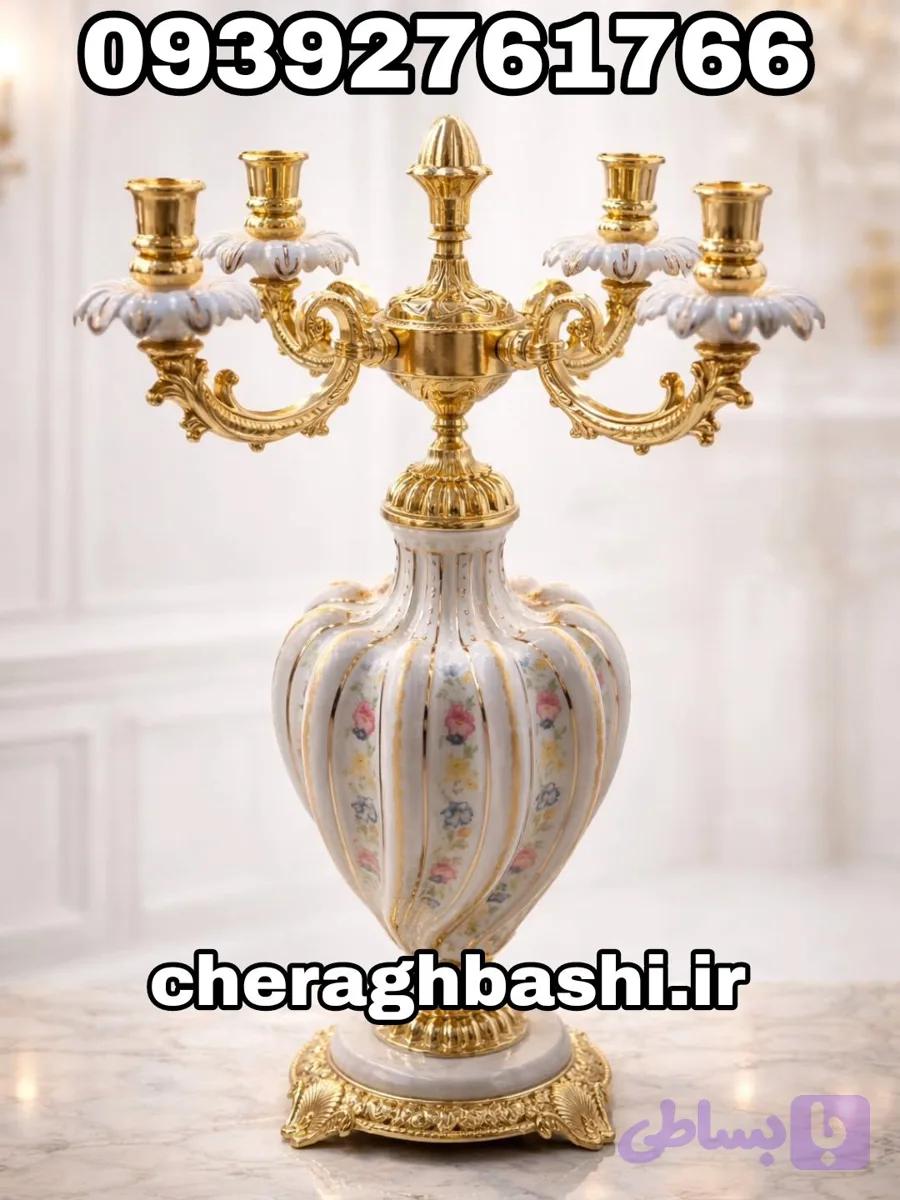 یک عدد شمعدان چهارشاخه مدل ایتالیایی دنسی — تصویر 1