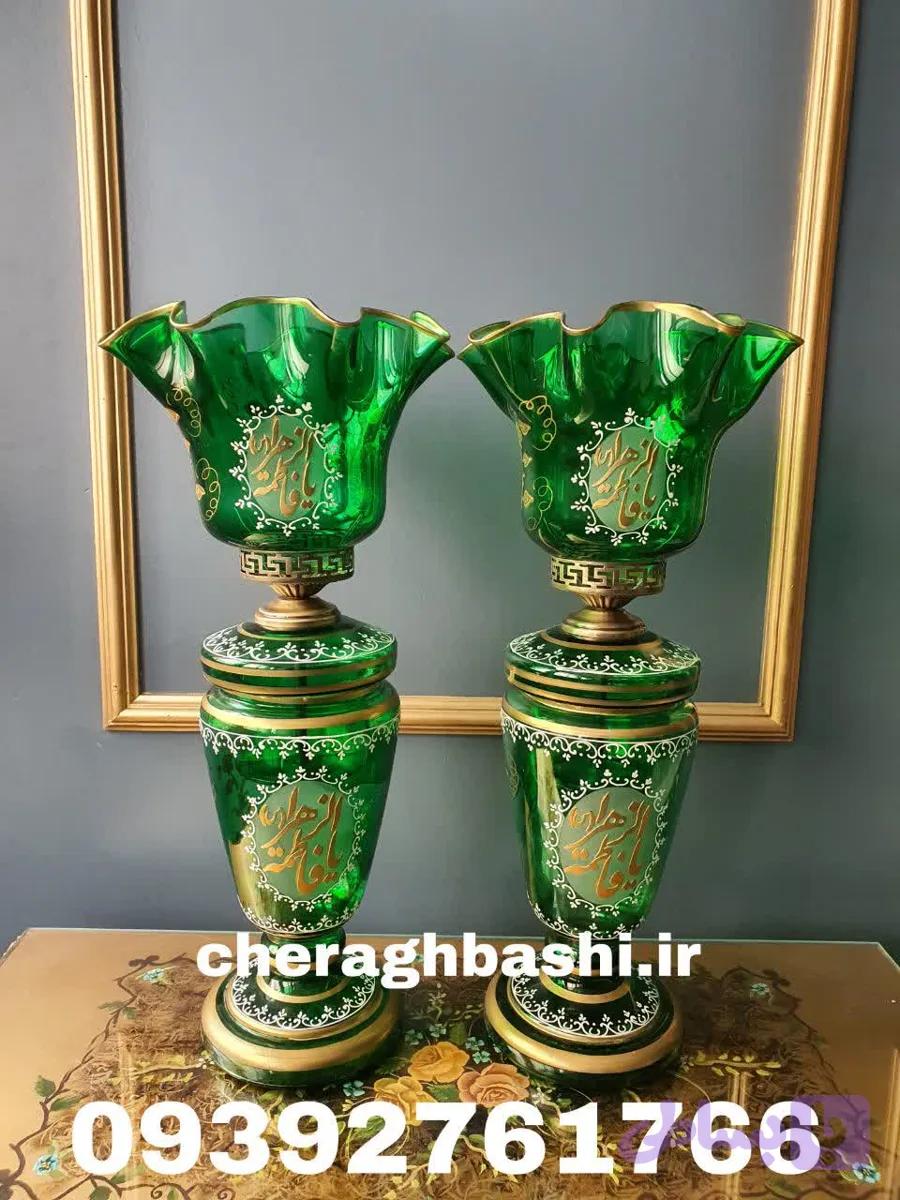 یک جفت لاله مذهبی اسم مبارکه حکاکی شده